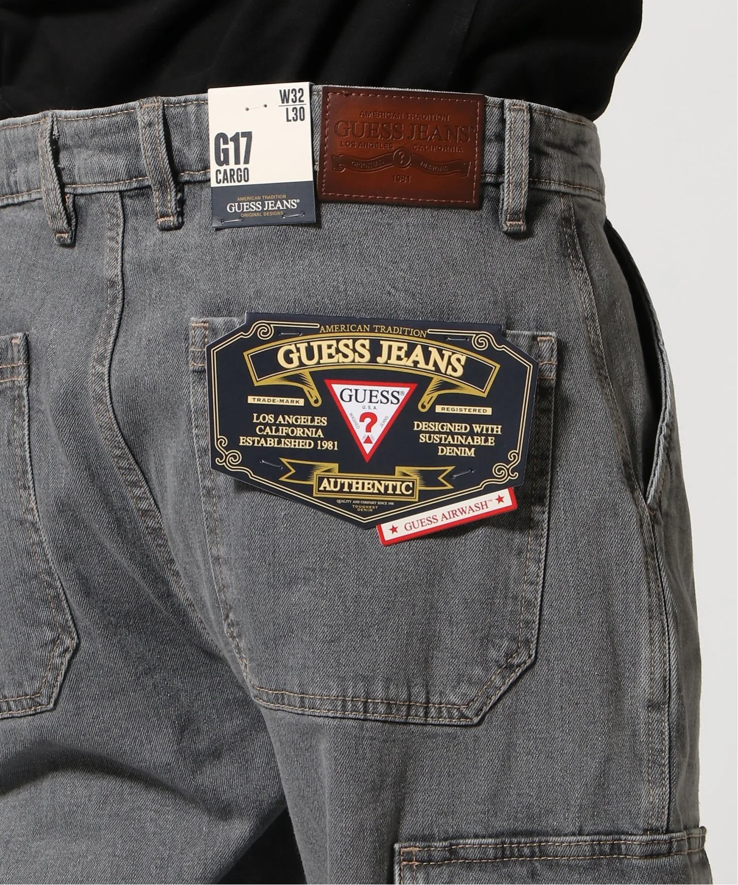 картинка Джинсы-карго (размер M), G17 Cargo Guess Jeans, Gray (GJHE) от магазина Одежда+