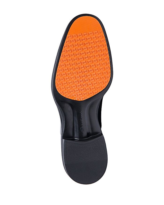 картинка Мужские модельные туфли Santoni с легким носком и шнуровкой, черный от магазина Одежда+