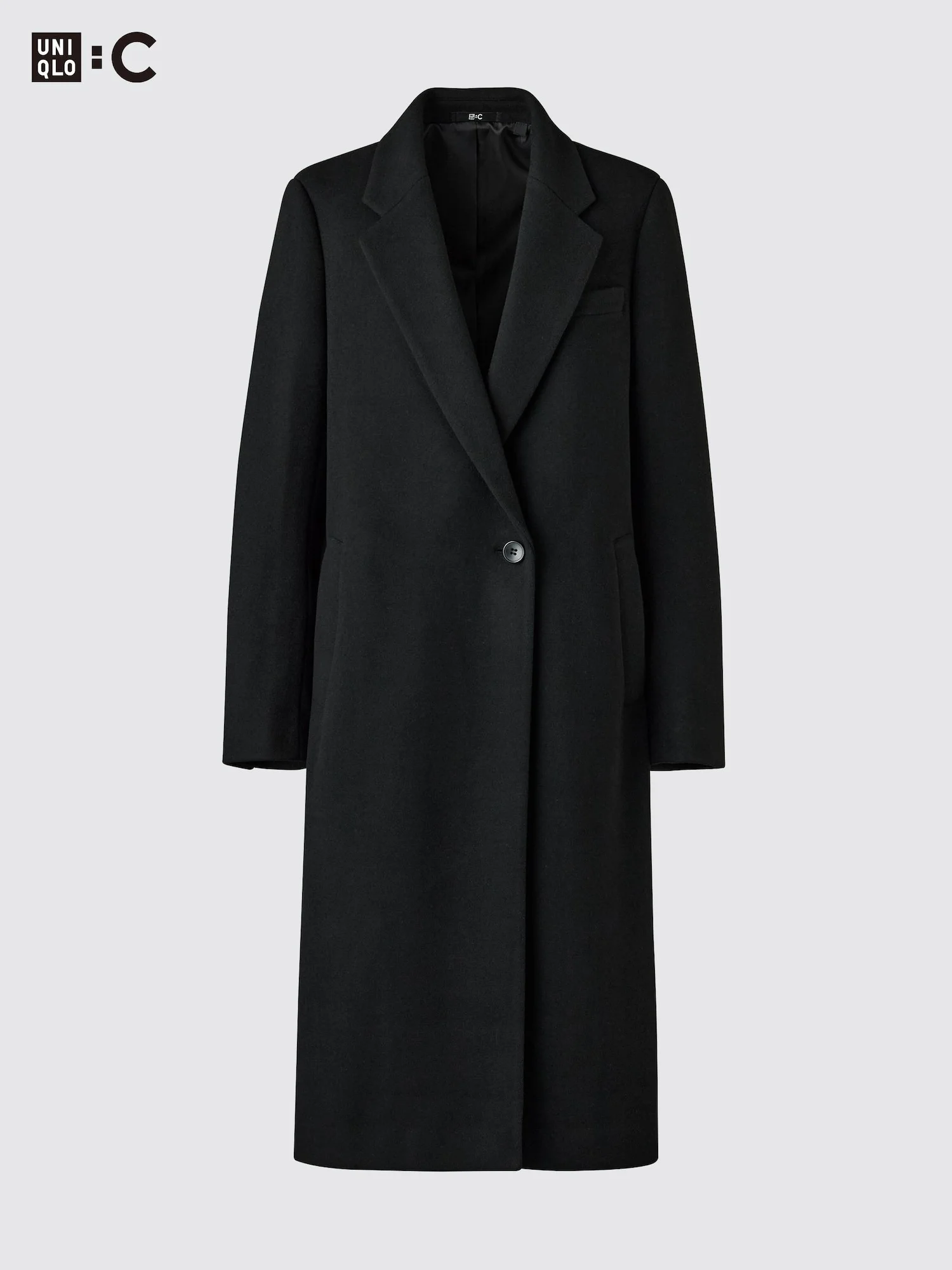 картинка Пальто Uniqlo Long, 09 черный от магазина Одежда+