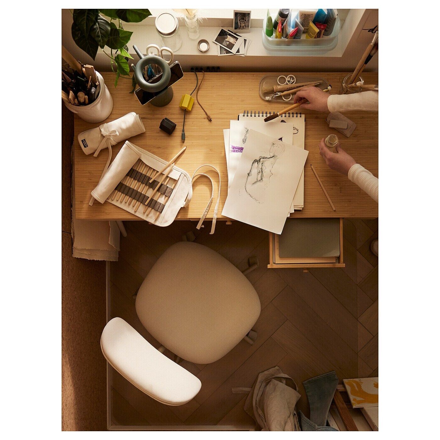 картинка USB-якорь, 2 шт., черный/желтый, HAVSKÅL IKEA от магазина Одежда+