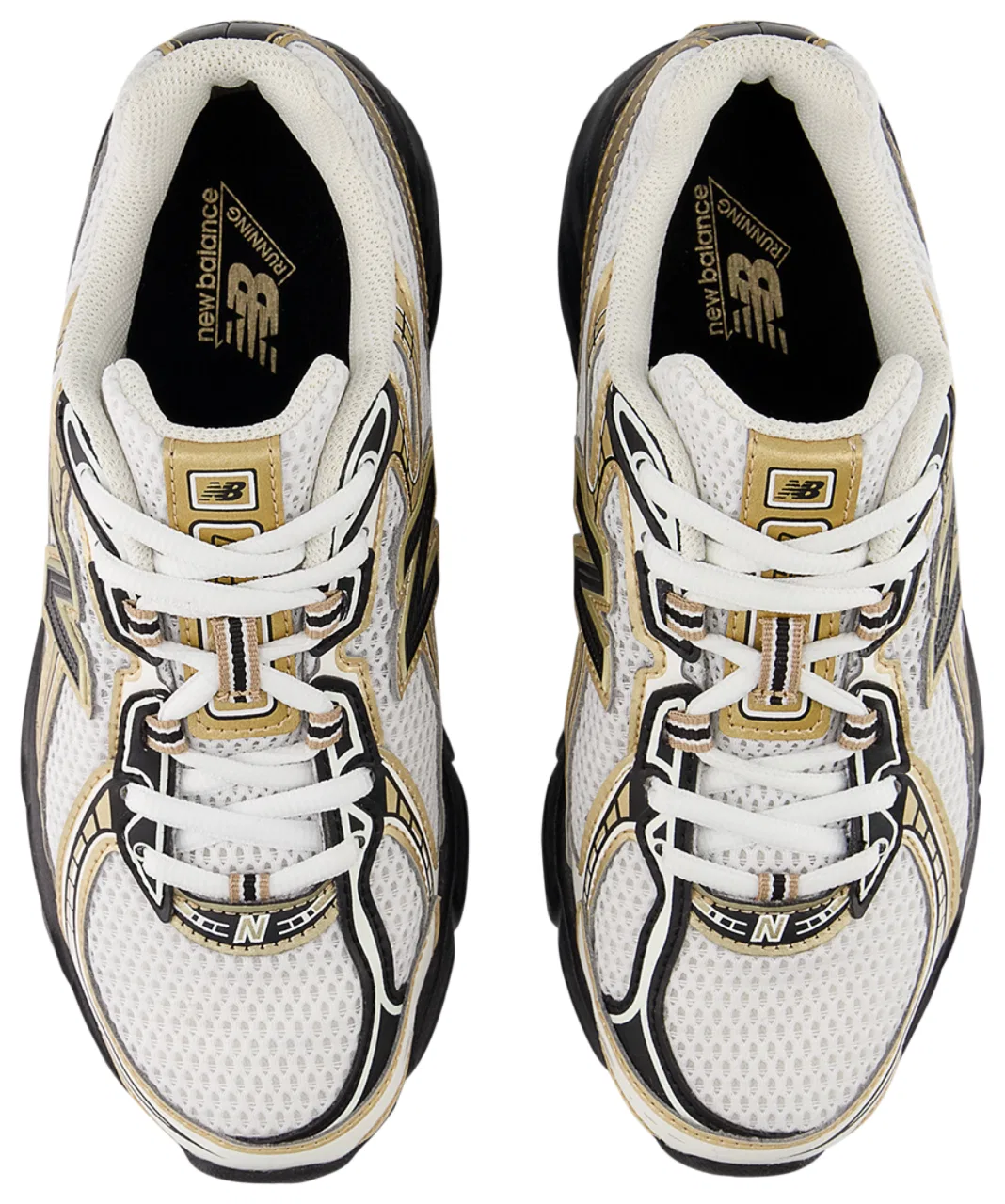 картинка Кроссовки для мальчиков 740 New Balance, цвет White/Gold/Black от магазина Одежда+