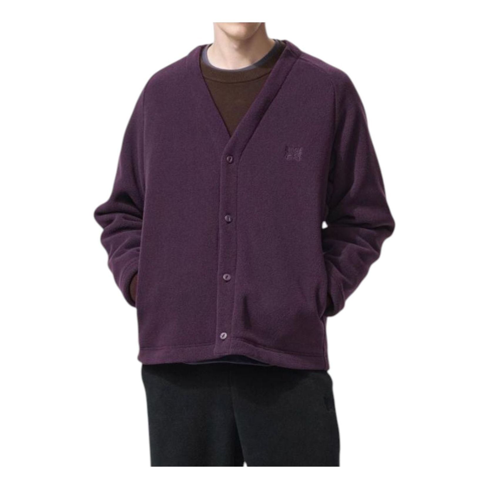 картинка Кардиган Uniqlo x Needles Oversized Cardigan 'Purple' от магазина Одежда+