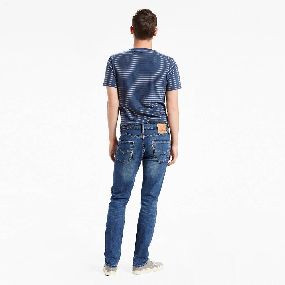 картинка Мужские джинсы Levi's 511 Slim, насыщенный темно-синий деним от магазина Одежда+