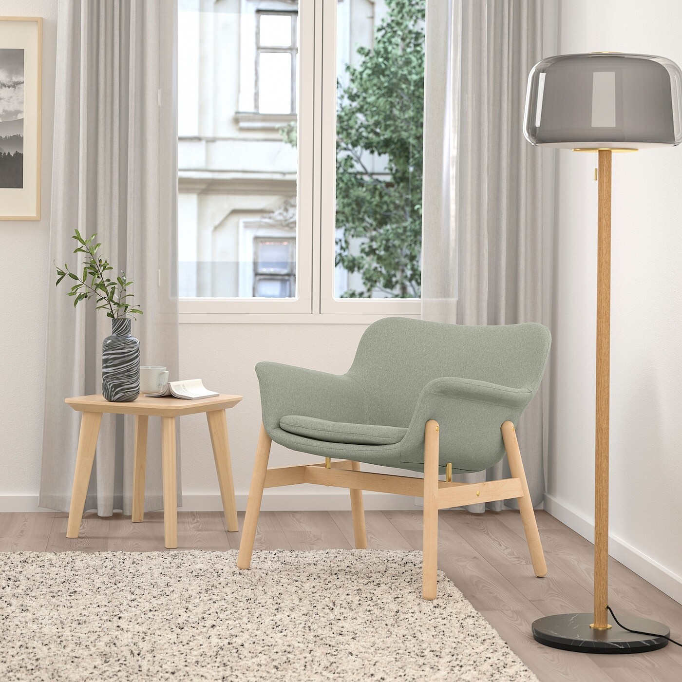 картинка Кресло IKEA VEDBO, Gunnared светло-зеленый от магазина Одежда+