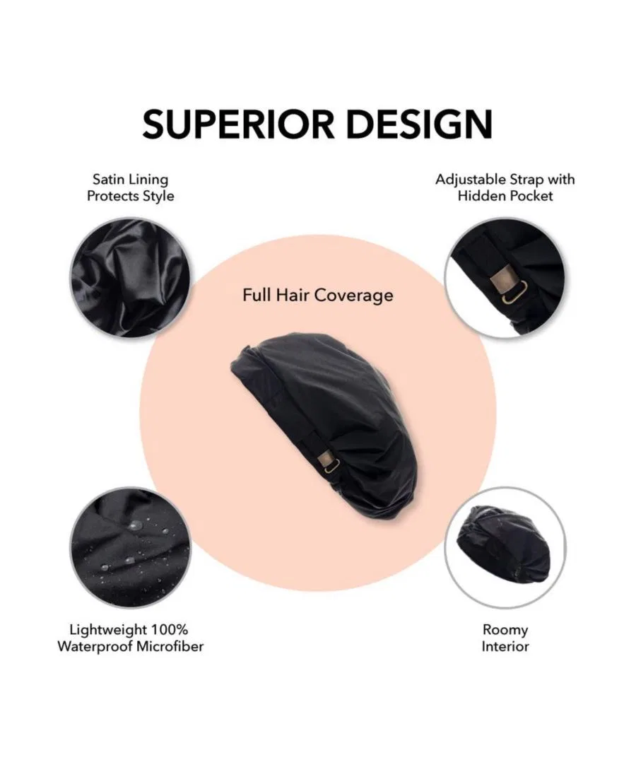 картинка Шапочка для душа с сатиновой подкладкой Classic Hairbrella от магазина Одежда+