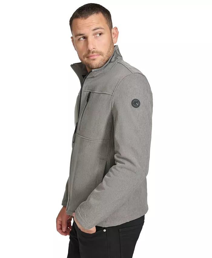 картинка Ветровка Calvin Klein Infinite Stretch Soft Shell, светло-серый от магазина Одежда+