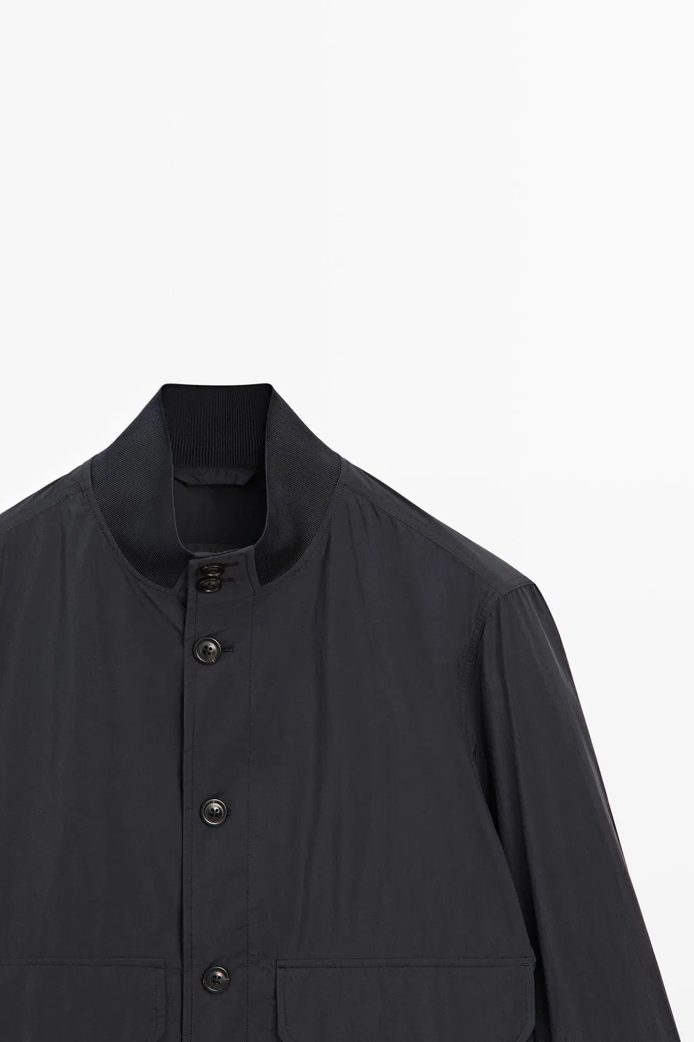 картинка Куртка-бомбер Massimo Dutti With Pocket Details, темно-синий от магазина Одежда+