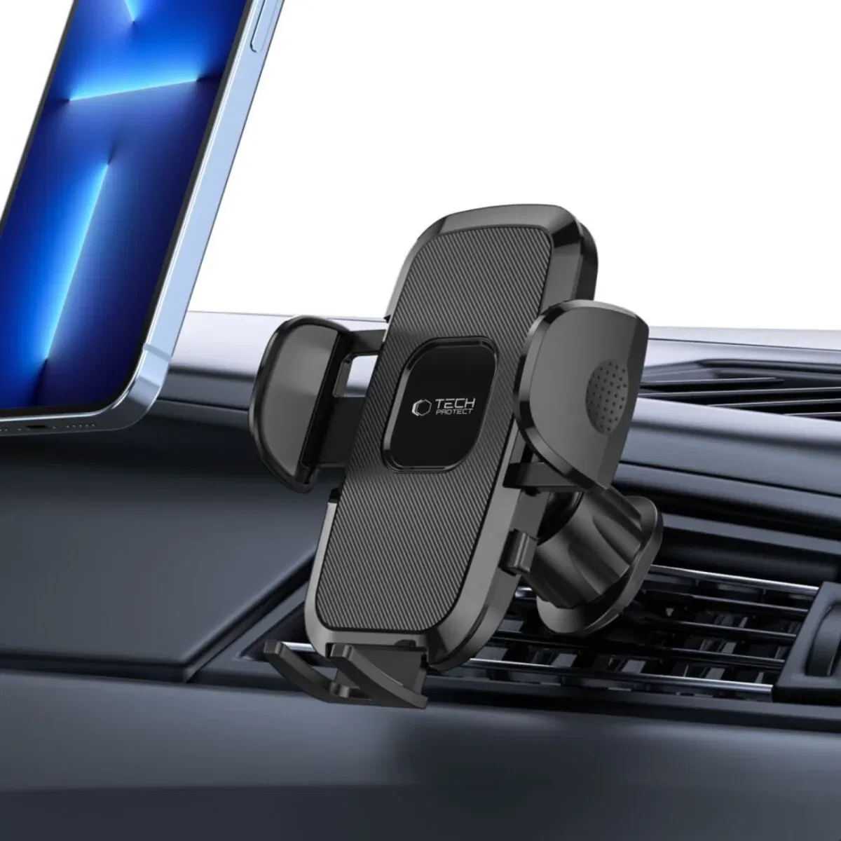 картинка Автомобильный держатель для телефона, 360° вращение, TechProtect, черный от магазина Одежда+