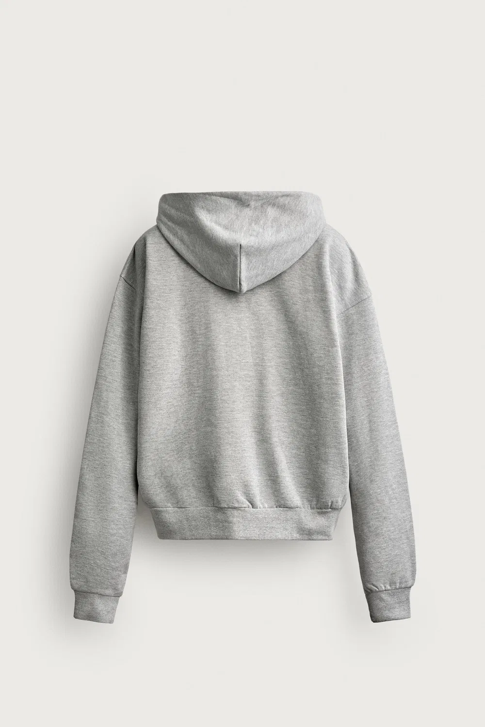 картинка Простая толстовка свободного кроя на молнии. ZARA, Grey marl от магазина Одежда+