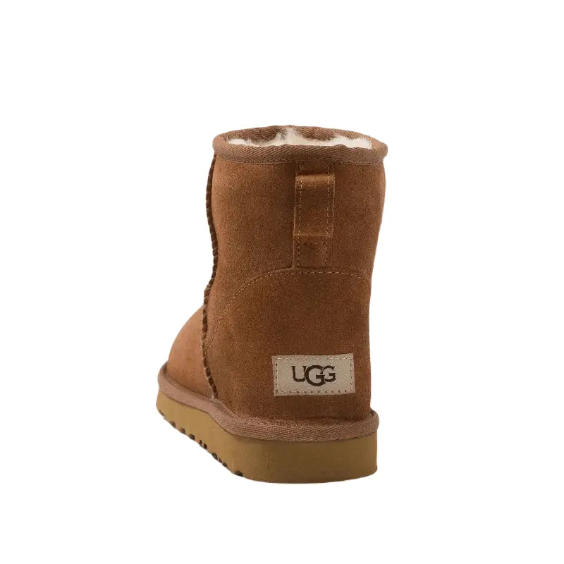 картинка Угги мужские UGG Classic Mini зимние кожаные, коричневый от магазина Одежда+