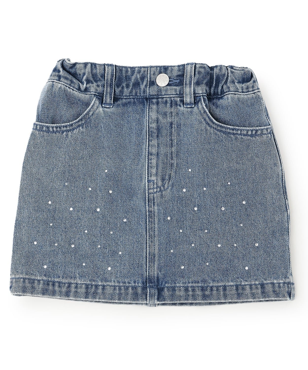 картинка Джинсовая юбка со стразами Minimal, blue от магазина Одежда+