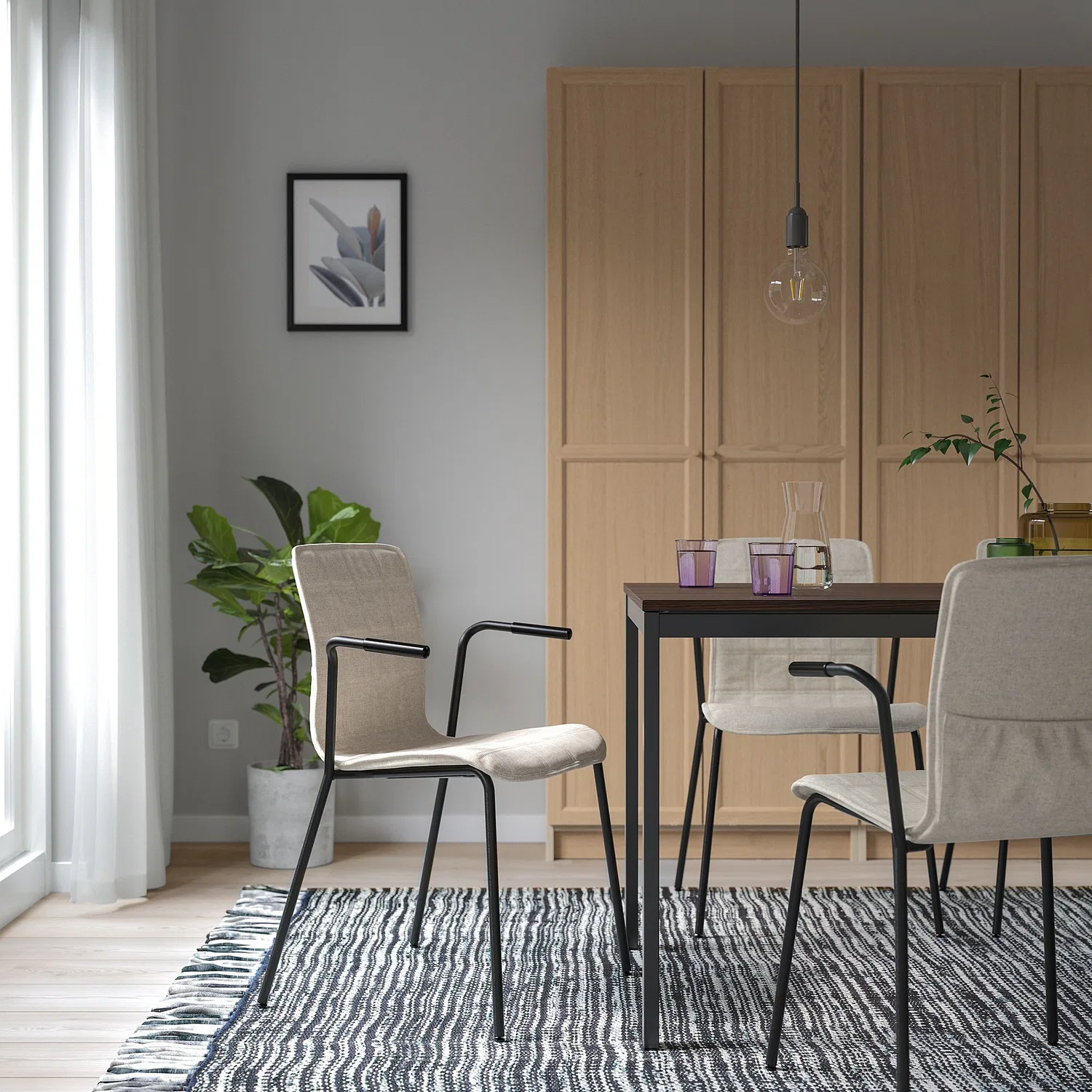 картинка IKEA Läktare Офисное кресло, бежево-черное от магазина Одежда+