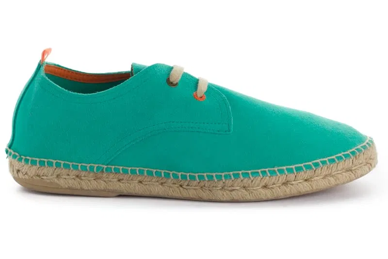 картинка Мужские эспадрильи с кожаным верхом Blucher ABARCA, Turquoise от магазина Одежда+