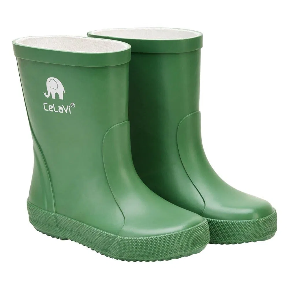 картинка Детские резиновые сапоги Basic Wellies - Solid Celavi, Elm Green от магазина Одежда+