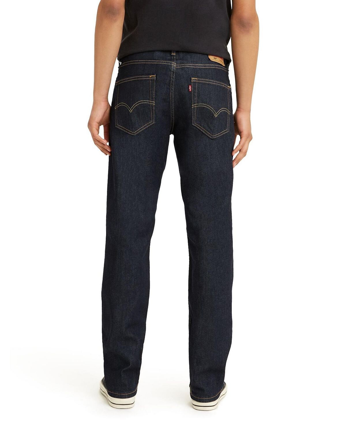 картинка Мужские эластичные джинсы Levi's 559™ прямого кроя, темный деним от магазина Одежда+
