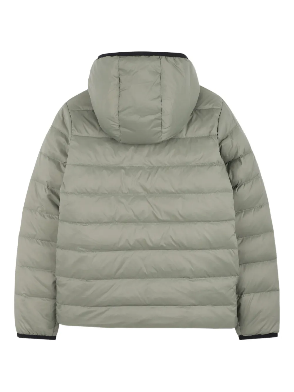 картинка Двусторонний пуховик BOSS Kidswear, зеленый от магазина Одежда+