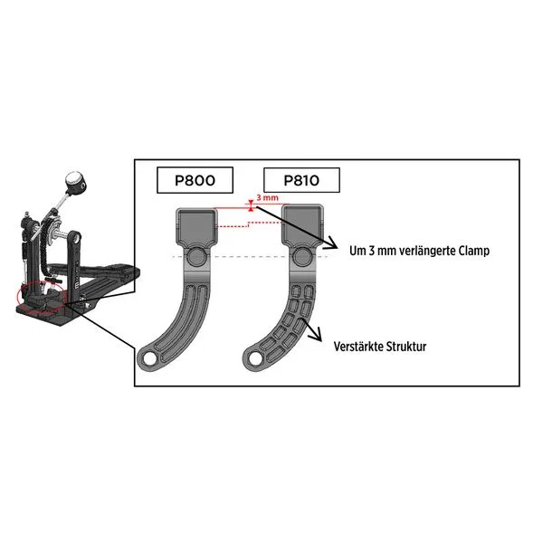 картинка Педаль для бас-барабана с двойной цепью, Mapex, Black от магазина Одежда+