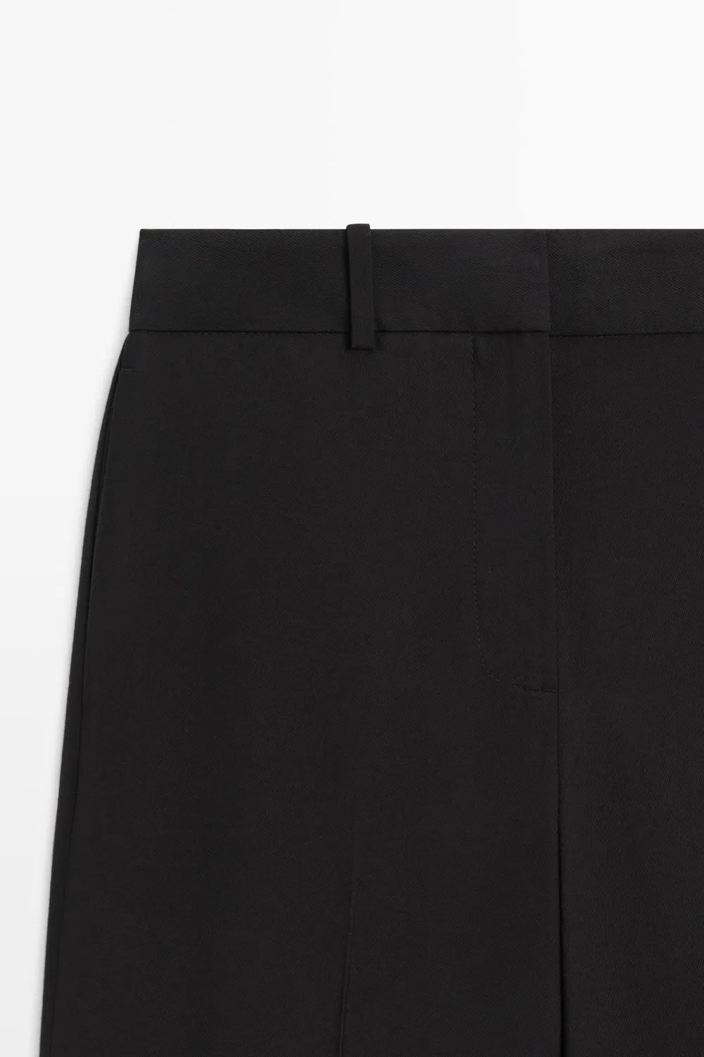 картинка Брюки Massimo Dutti Flowing Straight-Leg, черный от магазина Одежда+