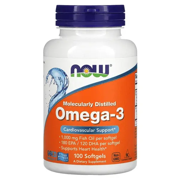 картинка Омега-3 Жирные кислоты NOW Foods, 100 капсул от магазина Одежда+
