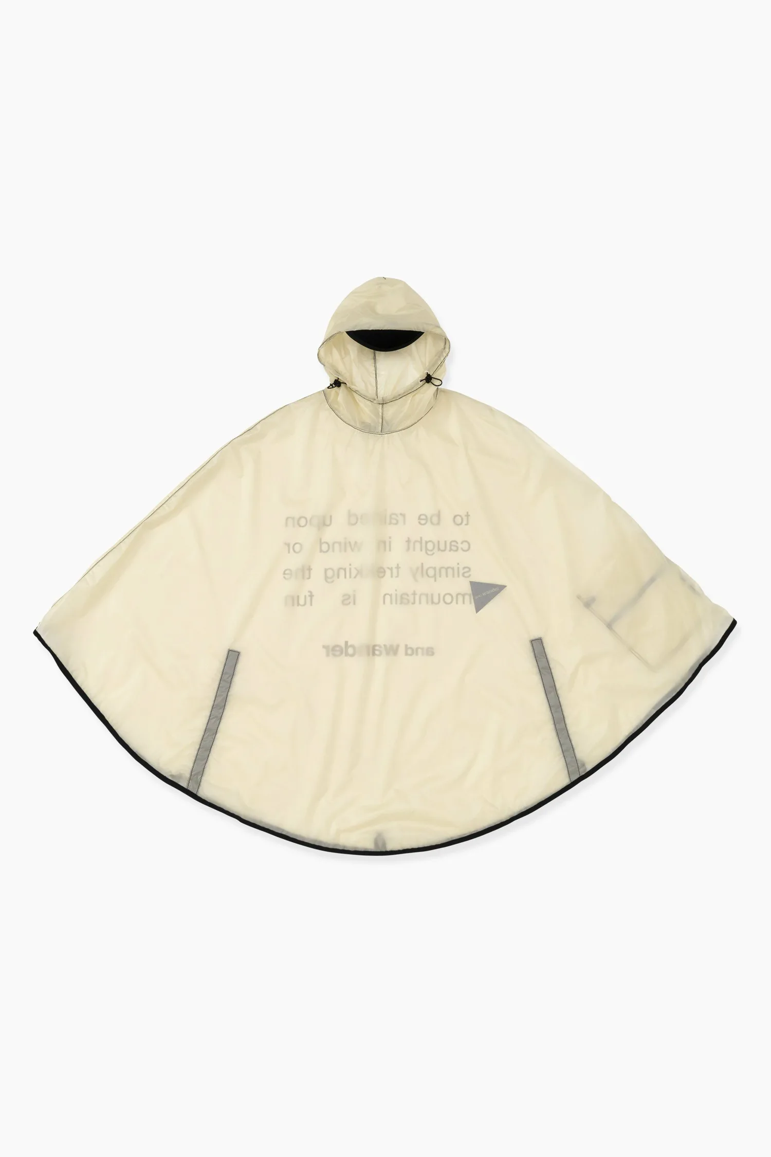 картинка Сил пончо And Wander, Off-white 1 от магазина Одежда+