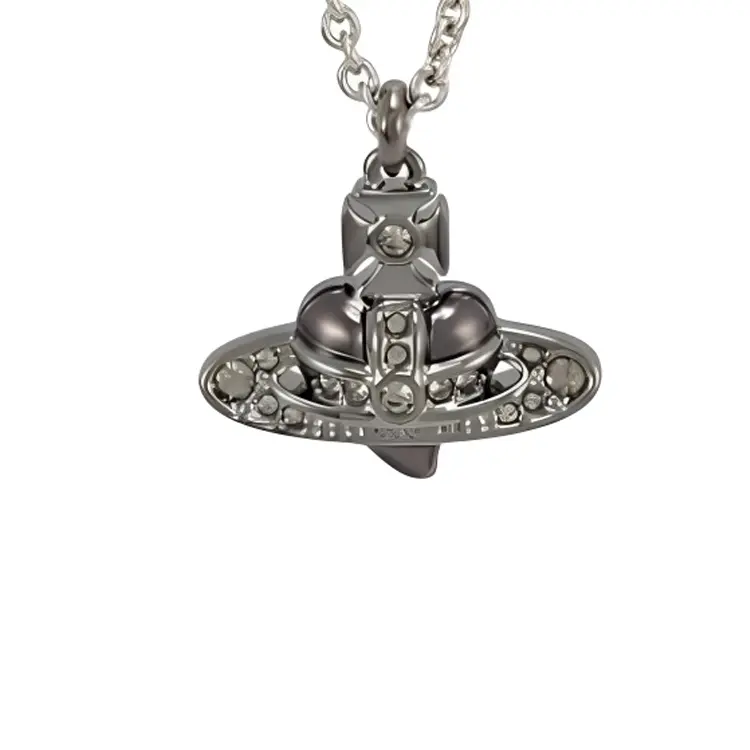 картинка Vivienne Westwood Серебряное ожерелье из латуни для мужчин Silver от магазина Одежда+