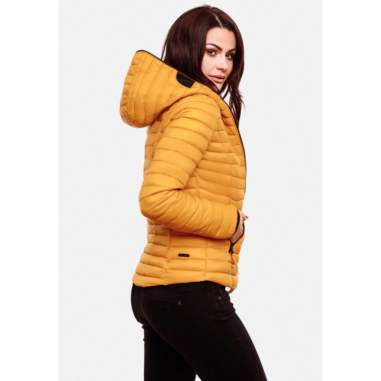 картинка Детская стеганая куртка с капюшоном Navahoo, Yellow от магазина Одежда+