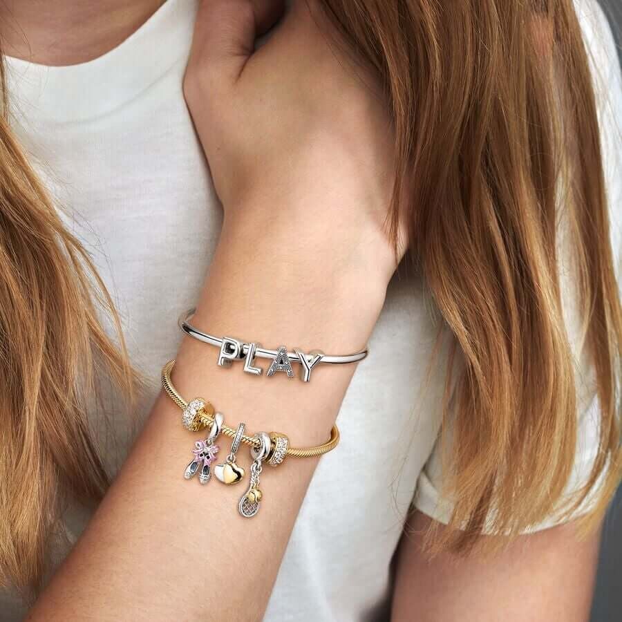 картинка Шарм Pandora Moments Pavé Clip, золото/цирконий от магазина Одежда+