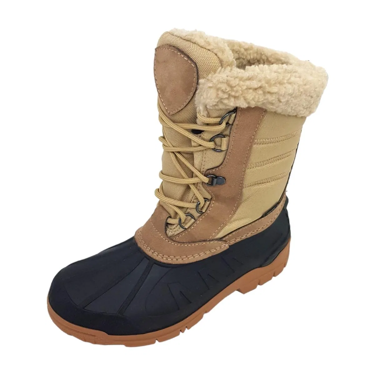 картинка Женские ботильоны с мехом Spirale Tina, Beige 19 от магазина Одежда+