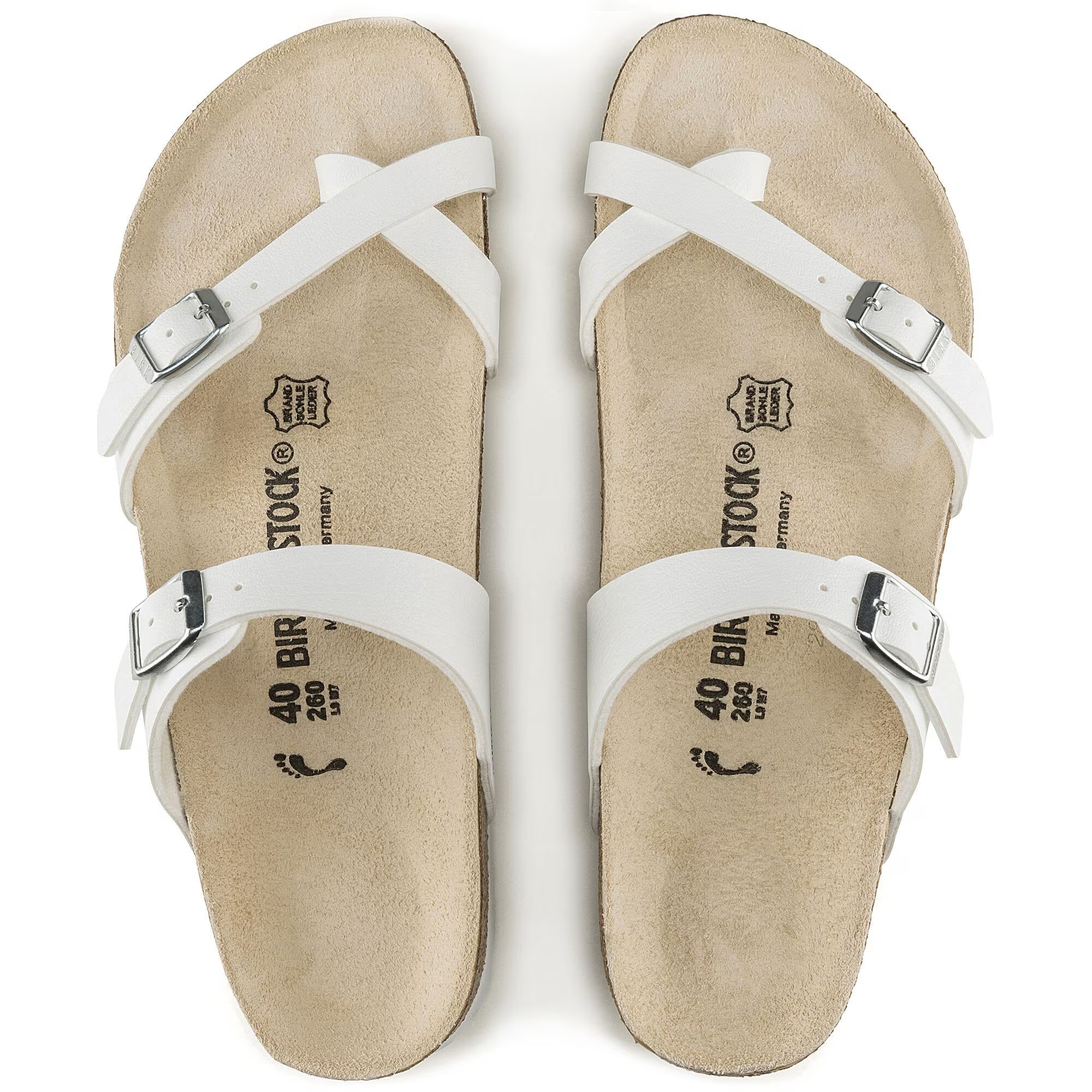 картинка Сандалии Birkenstock Mayari Birko-Flor, белый от магазина Одежда+