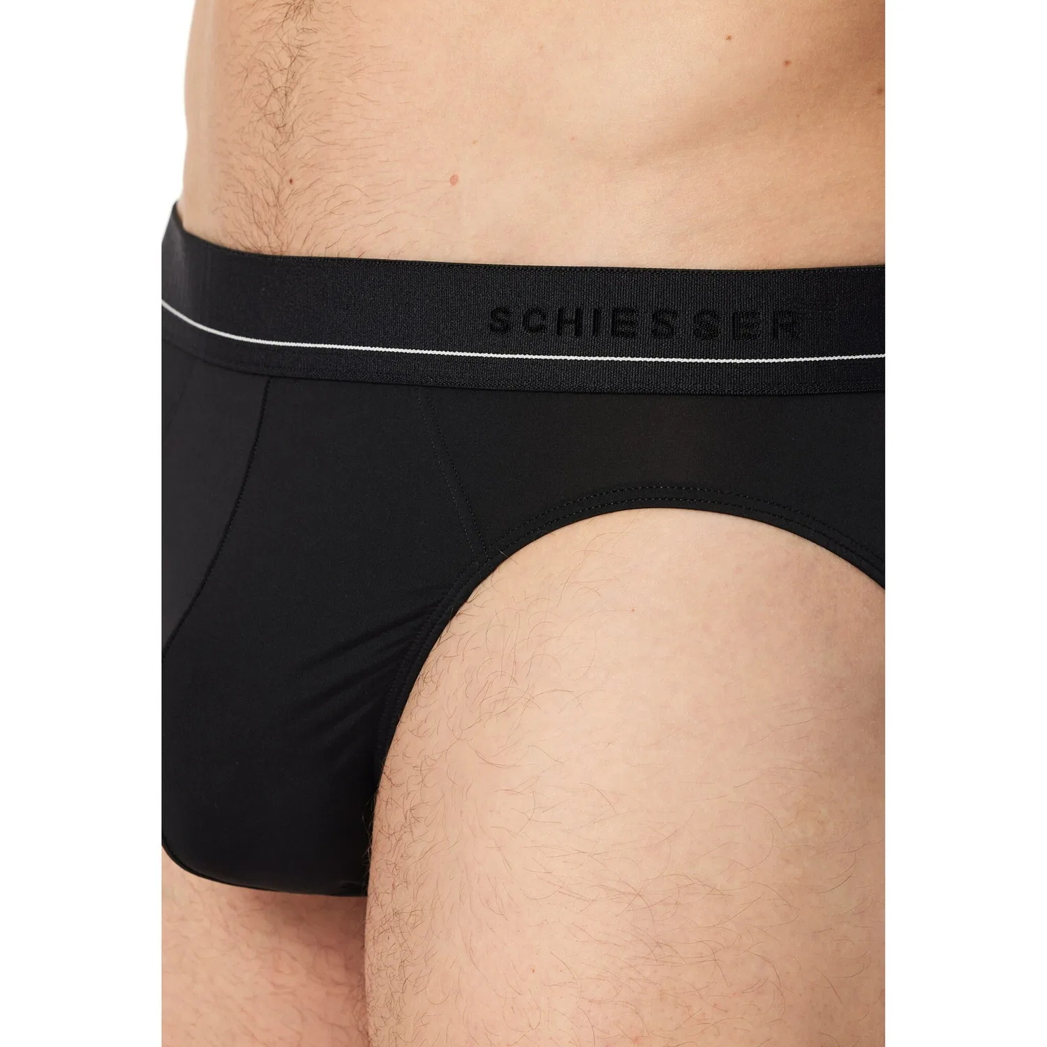 картинка Мужские слипы из микрофибры Pure Micro Schiesser, Black от магазина Одежда+