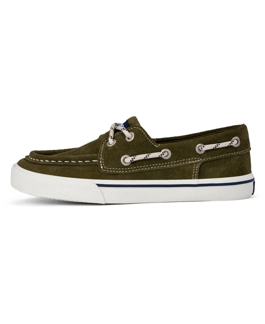 картинка Мокасины-лодочки из замши Bahama Suede Boat Shoe Sperry, Olive от магазина Одежда+