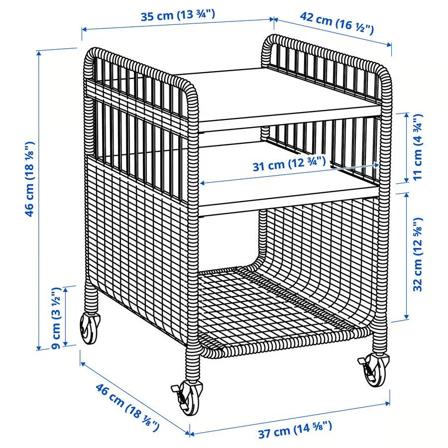 картинка Тумба Ikea Fryksas, 37х53 см, бежевый от магазина Одежда+