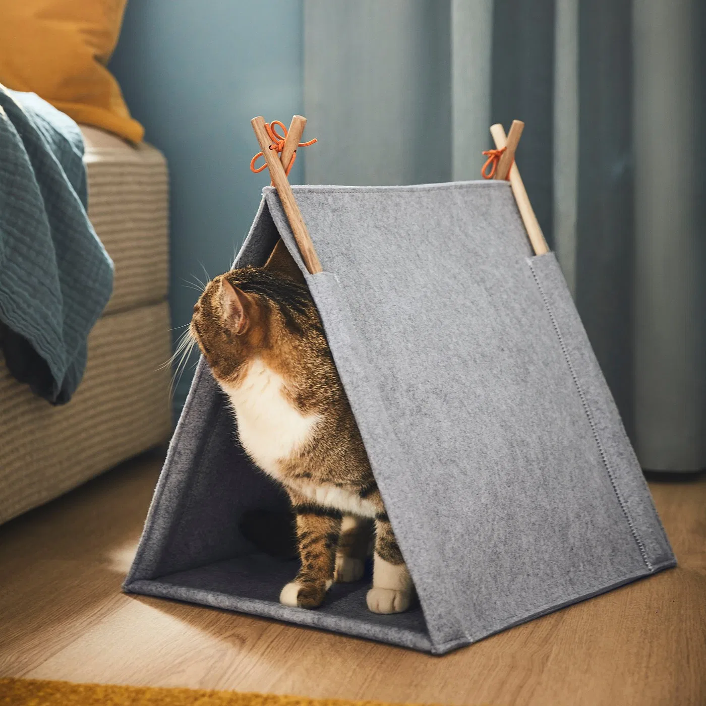 картинка UTSÅDD IKEA Кошачий домик, серый/войлочный от магазина Одежда+