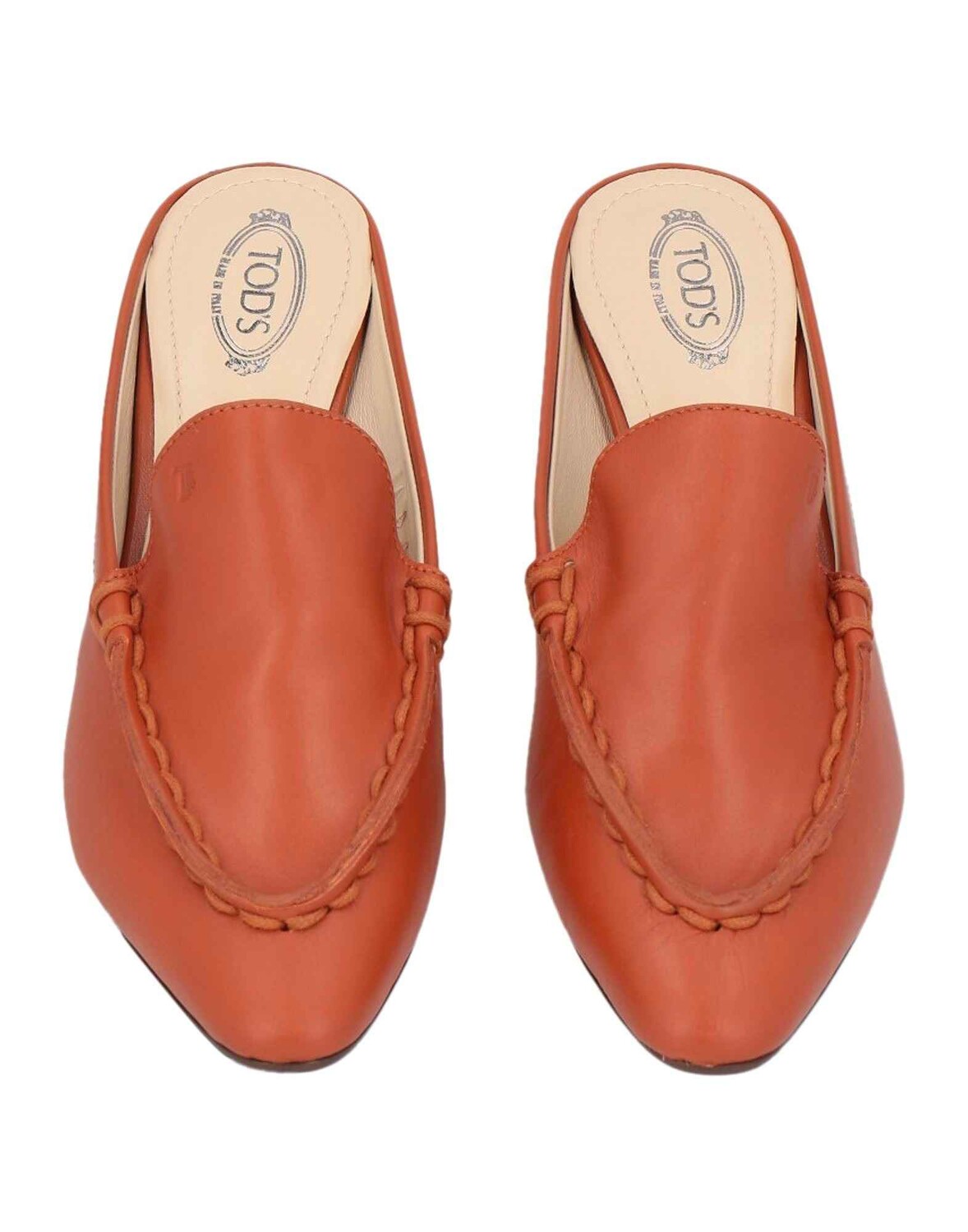картинка Кожаные мюли Tod's на фигурном каблуке от магазина Одежда+