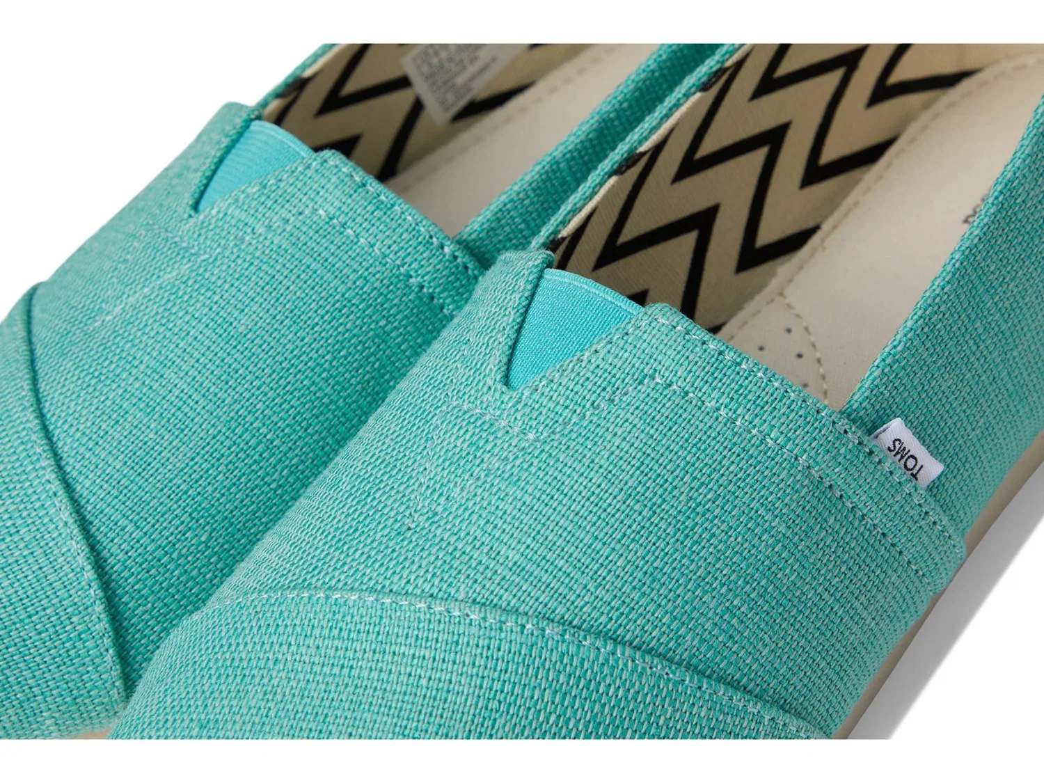 картинка Женские эспадрильи с принтом Alpargata Classic TOMS, Aqua от магазина Одежда+