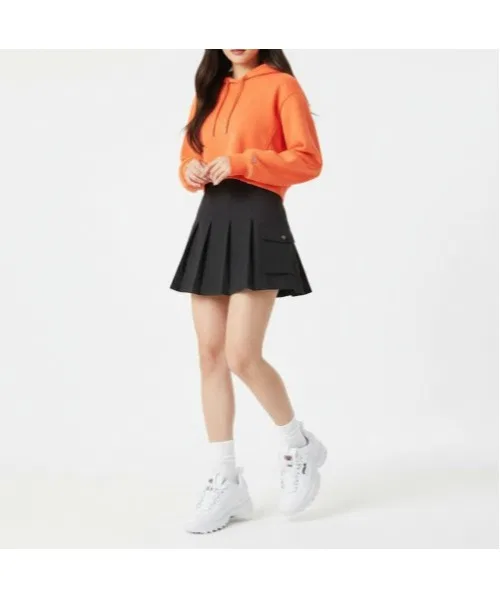 картинка Женская плиссированная юбка FILA чёрная от магазина Одежда+
