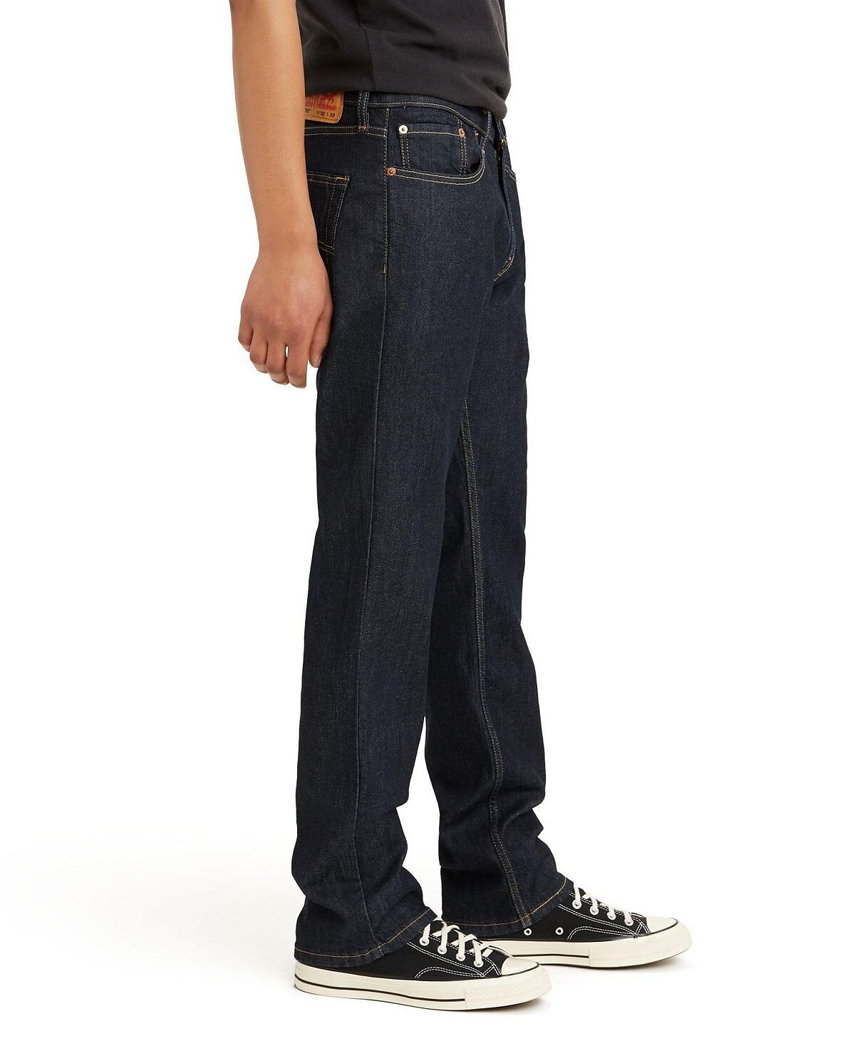 картинка Мужские эластичные джинсы Levi's 559™ прямого кроя, темный деним от магазина Одежда+