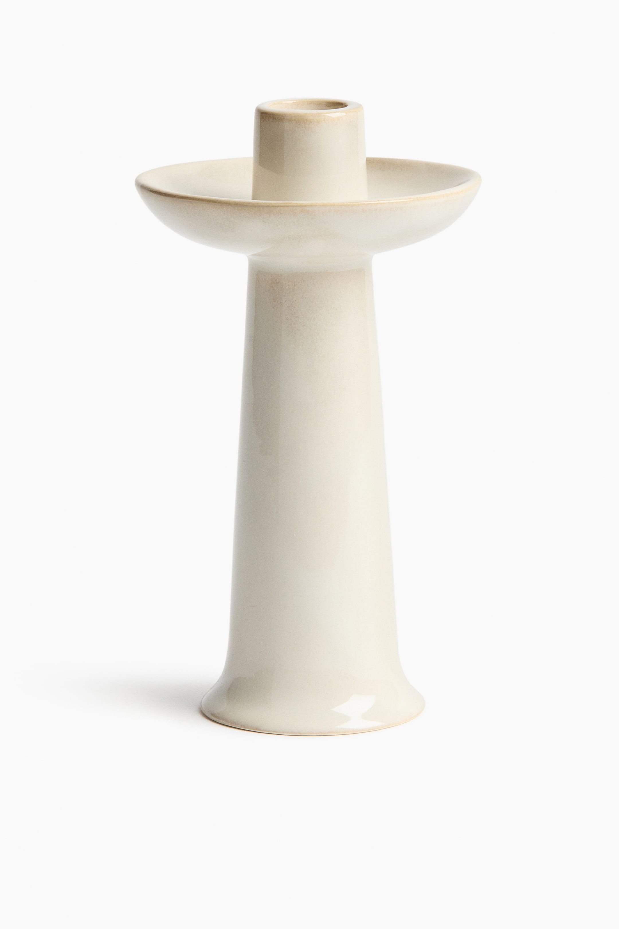 картинка Подсвечник H&M High Made Of Stoneware, кремовый от магазина Одежда+