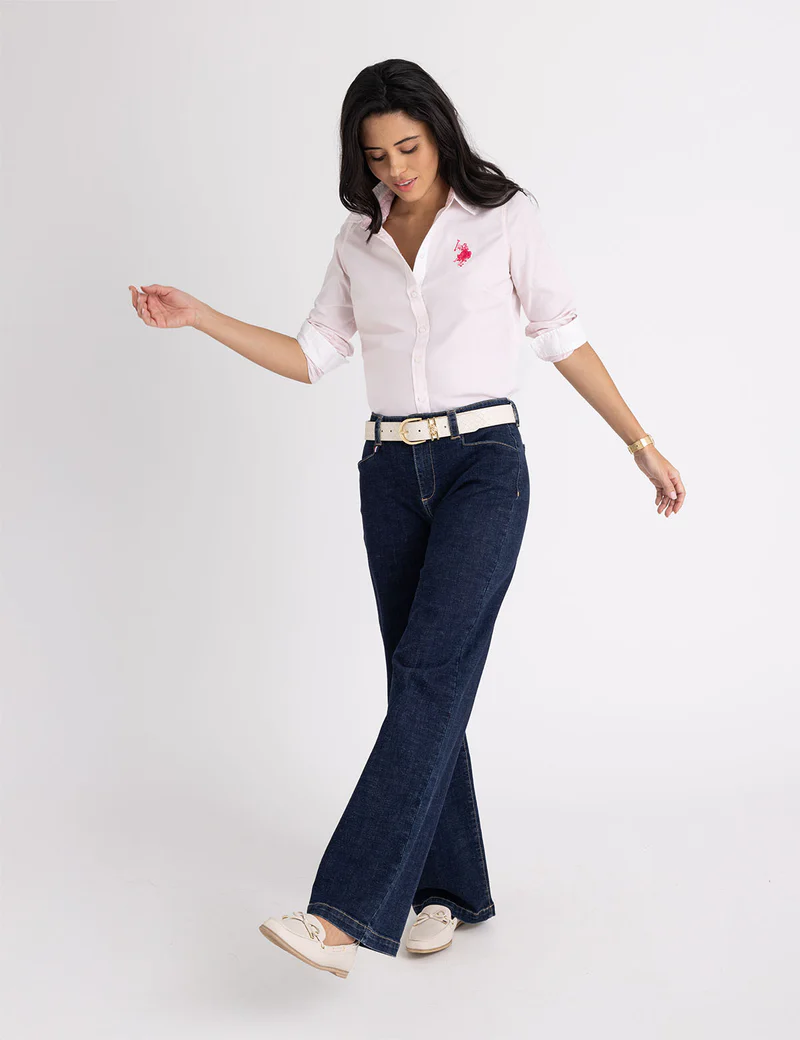 картинка Рубашка U.S. Polo Assn. Oxford, светло-розовый от магазина Одежда+