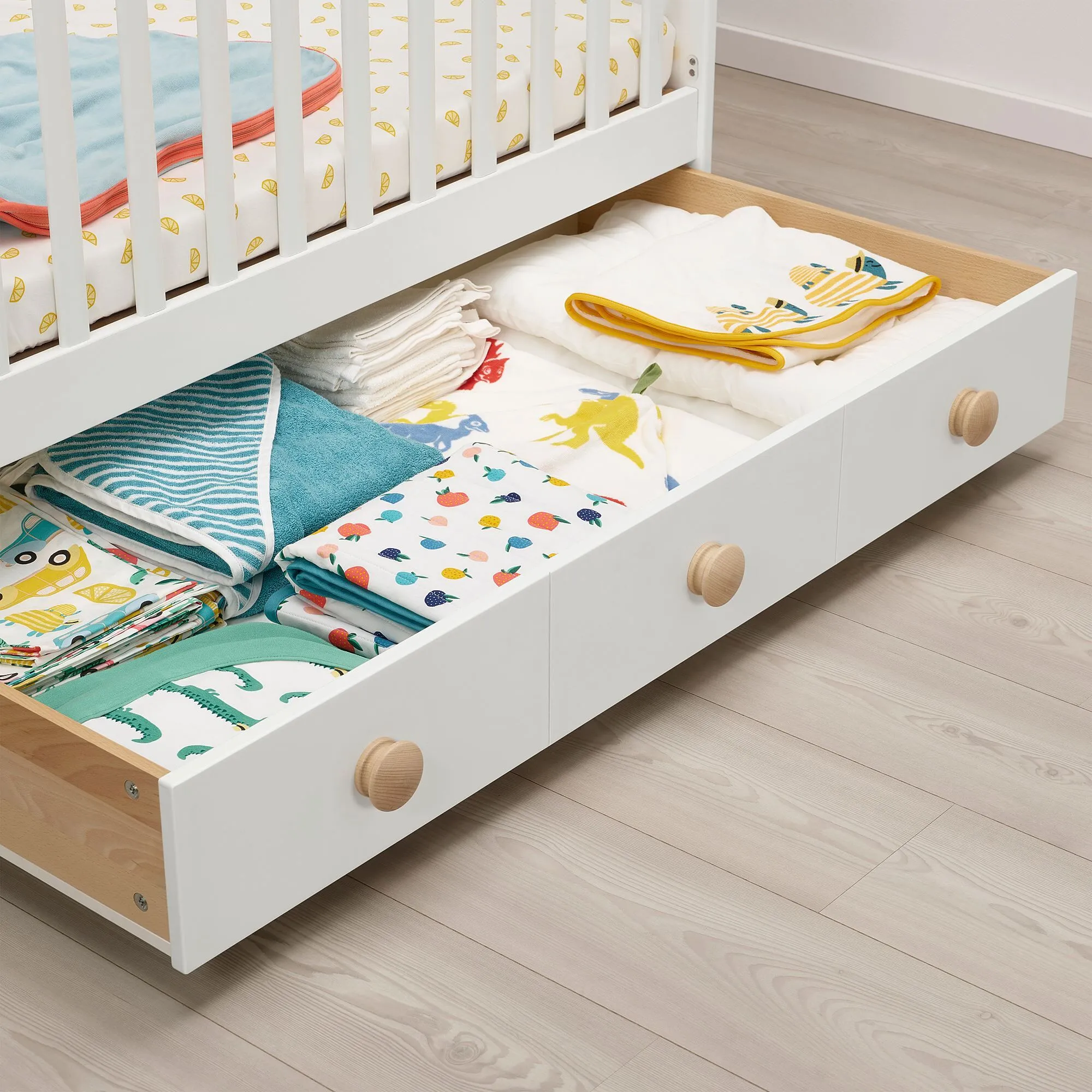 картинка Детская кроватка, белый, 60х120 см, GONATT IKEA от магазина Одежда+