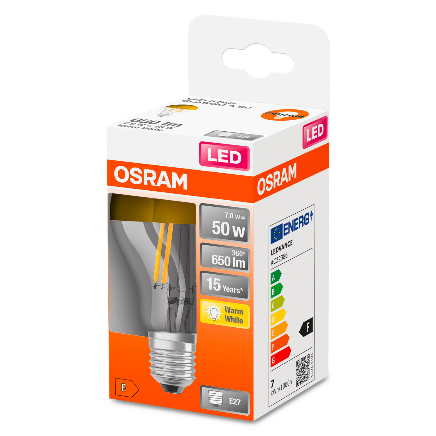 картинка Светодиодная лампочка Osram, 6x10,5 см, золотой от магазина Одежда+