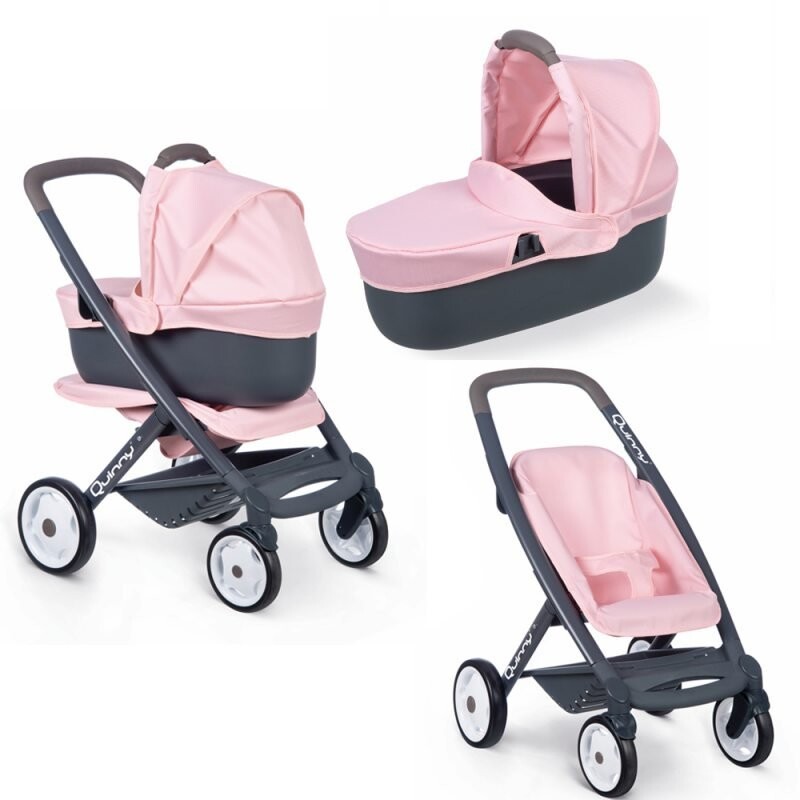 картинка Smoby, Кукольная коляска Maxi Cosi, Quinny 3в1 от магазина Одежда+