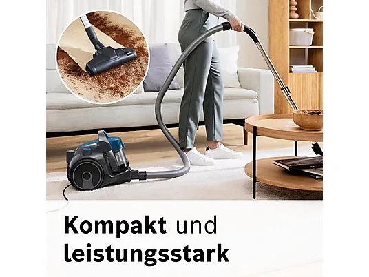 картинка Пылесос Bosch BGC05A220A Serie 2, серый / синий от магазина Одежда+