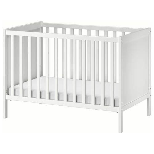 картинка Кроватка детская Ikea, 60x120 см, Sundvik, белый от магазина Одежда+