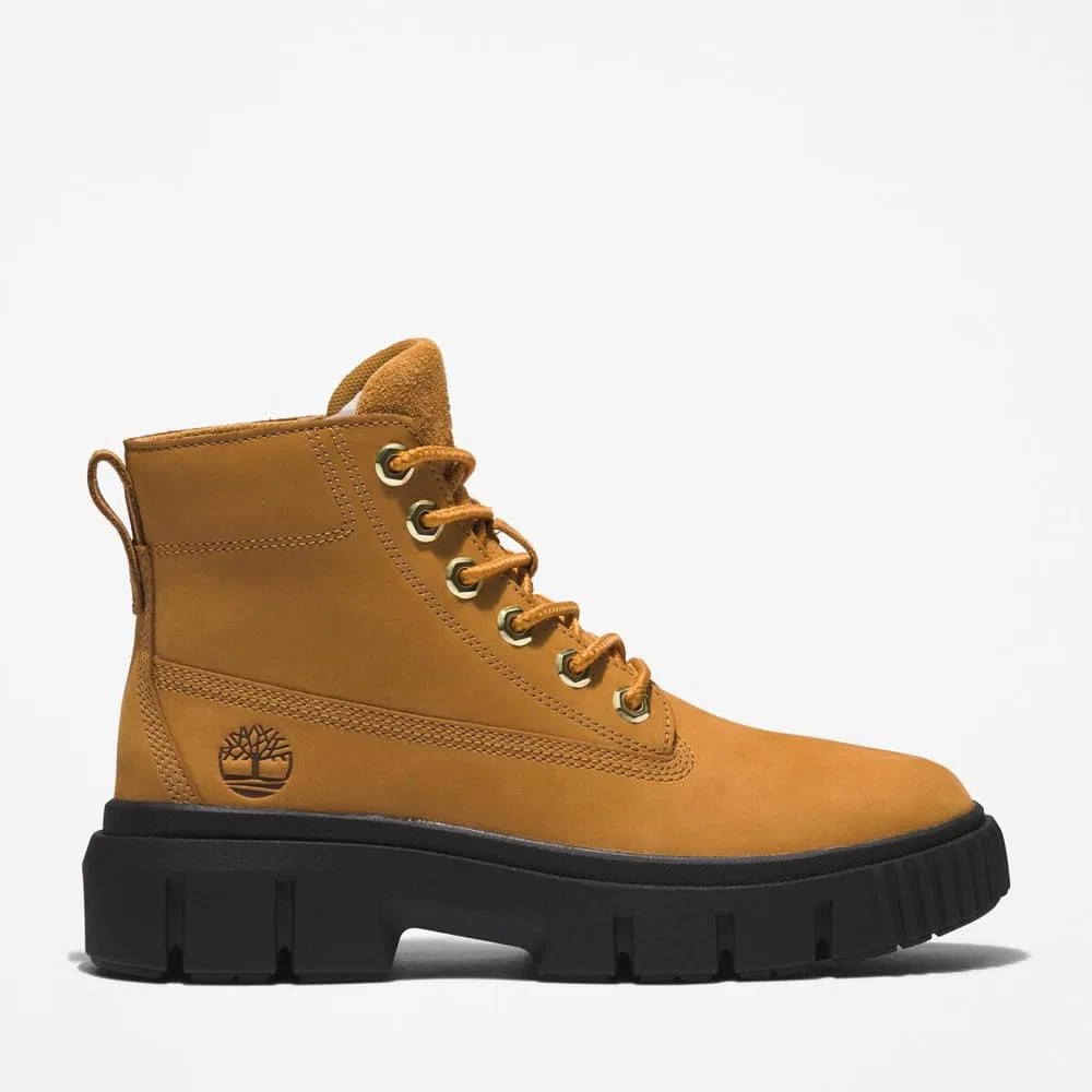 картинка Женские ботинки кожаные Timberland Greyfield Field Mid, Brown от магазина Одежда+
