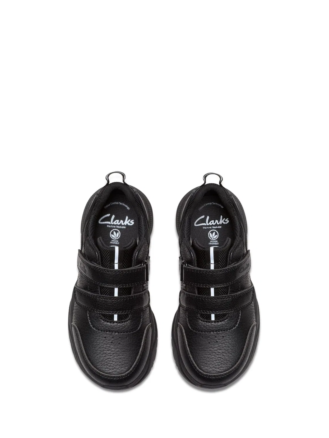 картинка Кроссовки детские Clarks Feather Shine K, черные от магазина Одежда+