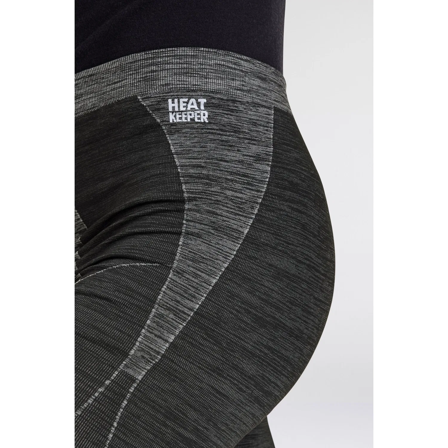 картинка Мужские термолеггинсы Heatkeeper, Black Melange Aged от магазина Одежда+