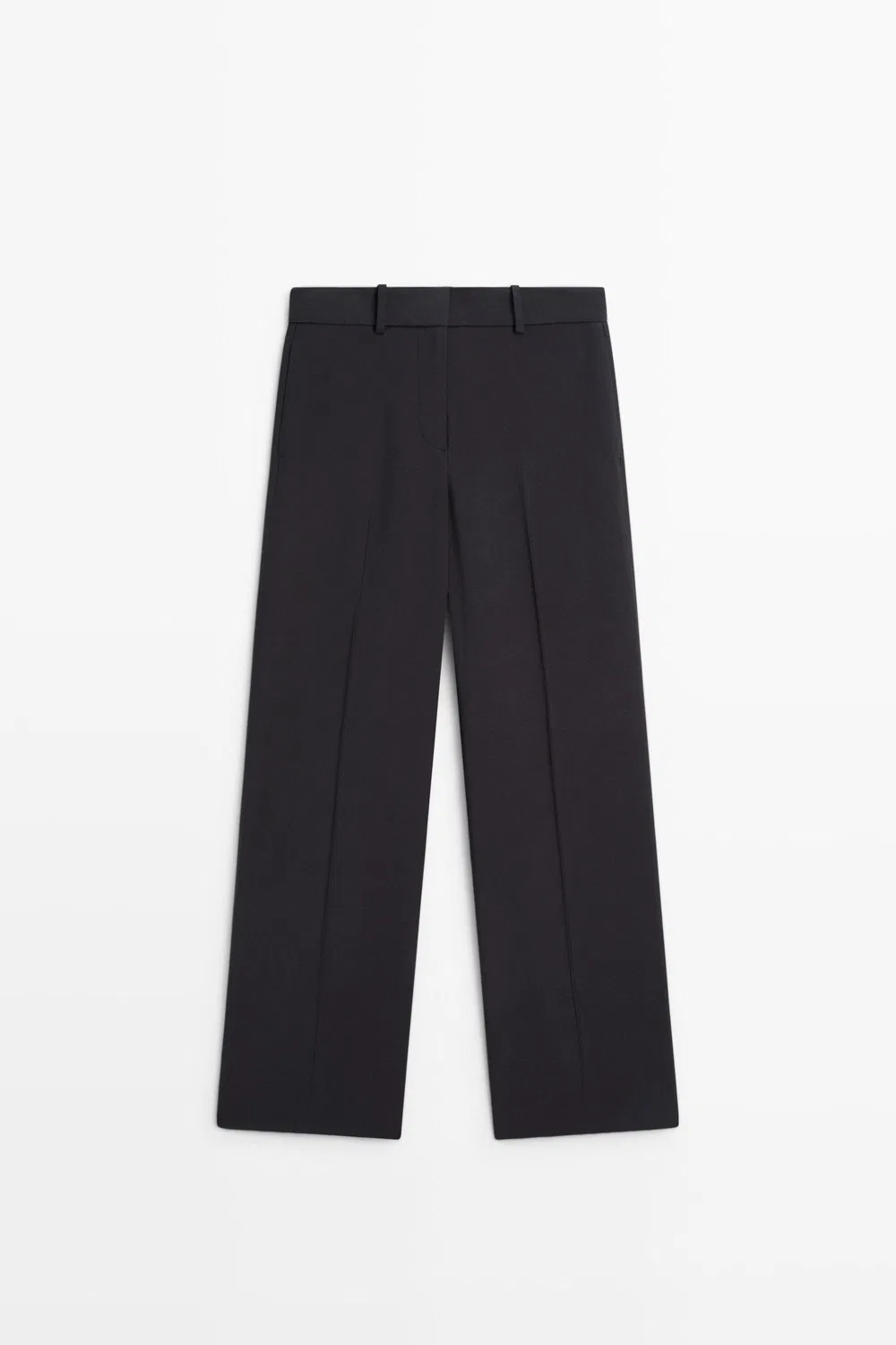 картинка Брюки Massimo Dutti Flowing Straight-Leg , темно-синий от магазина Одежда+