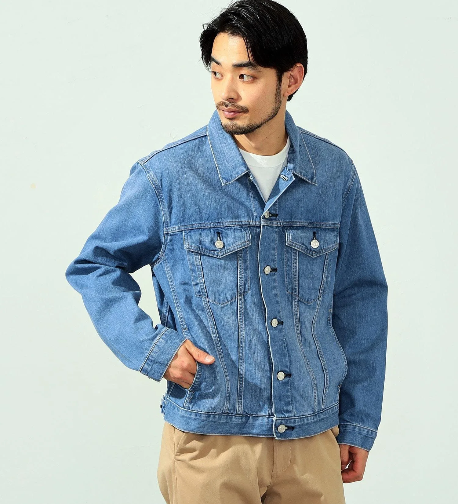 картинка Джинсовая куртка Edwin, Light blue от магазина Одежда+