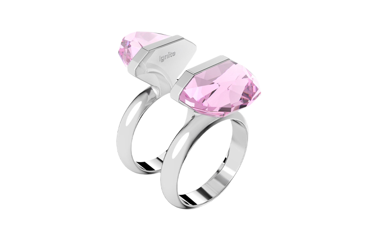 картинка Кольцо Swarovski Lucent, розовое от магазина Одежда+